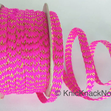Pink Braid Trim, Approx. 8mm wide, Upholstery Trim